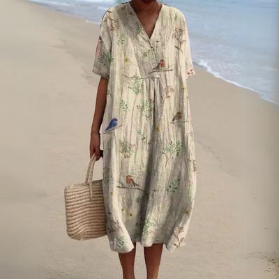 Nathalie - Vestido geométrico elegante