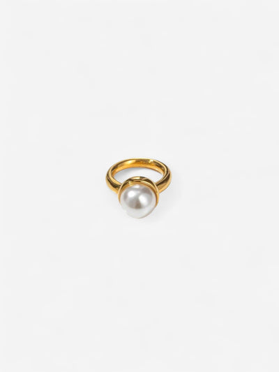 FREYA PEARL | ANILLO MINIMALISTA CON PERLA Y CALMA INTERIOR