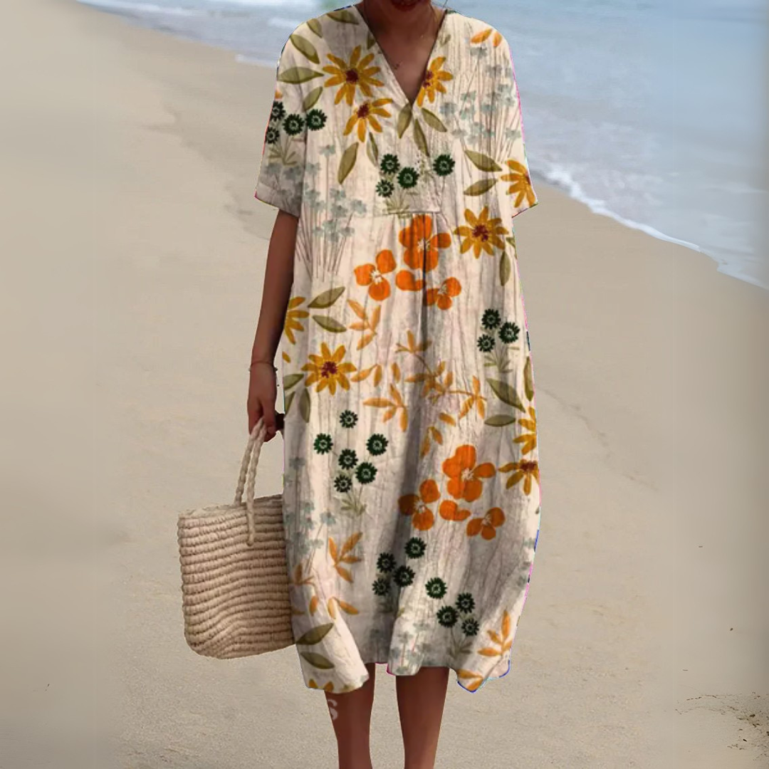 Nathalie - Vestido geométrico elegante