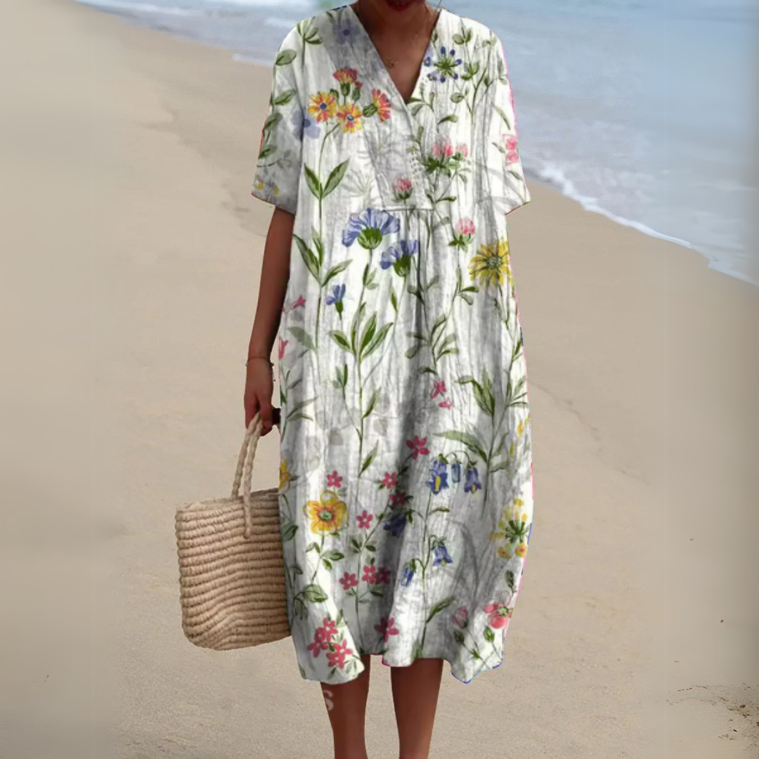 Nathalie - Vestido geométrico elegante