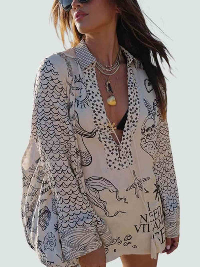 SOFÍA | CONJUNTO DE SATÉN CON ESTAMPADO Y FLECOS