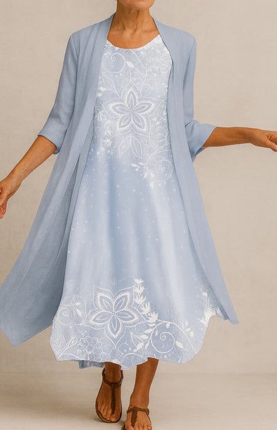 LUNA | VESTIDO LARGO CON CHAL ELEGANTE INCLUIDO