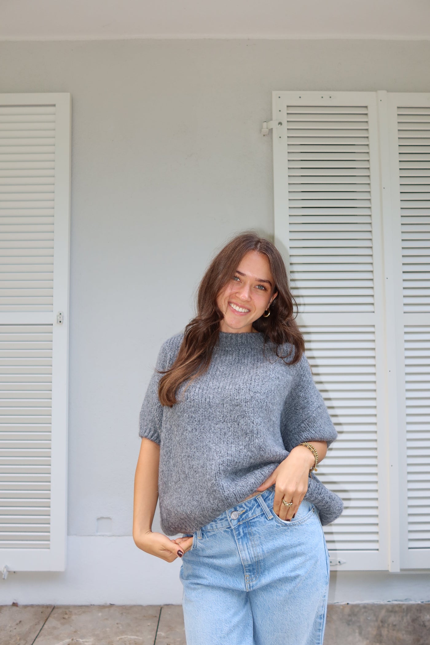 Suéter de manga corta Lian