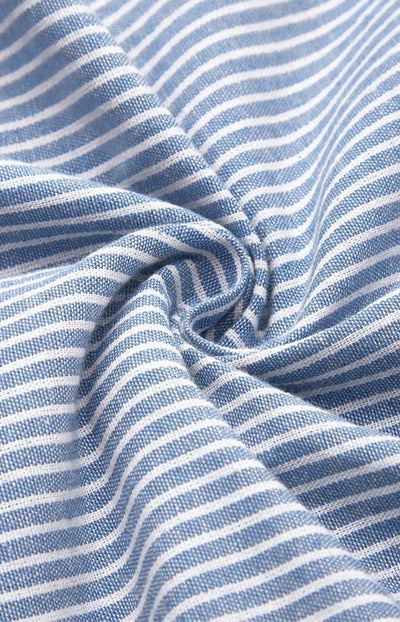 CARMEN | VESTIDO CON RAYAS Y BOTONES DECORATIVOS