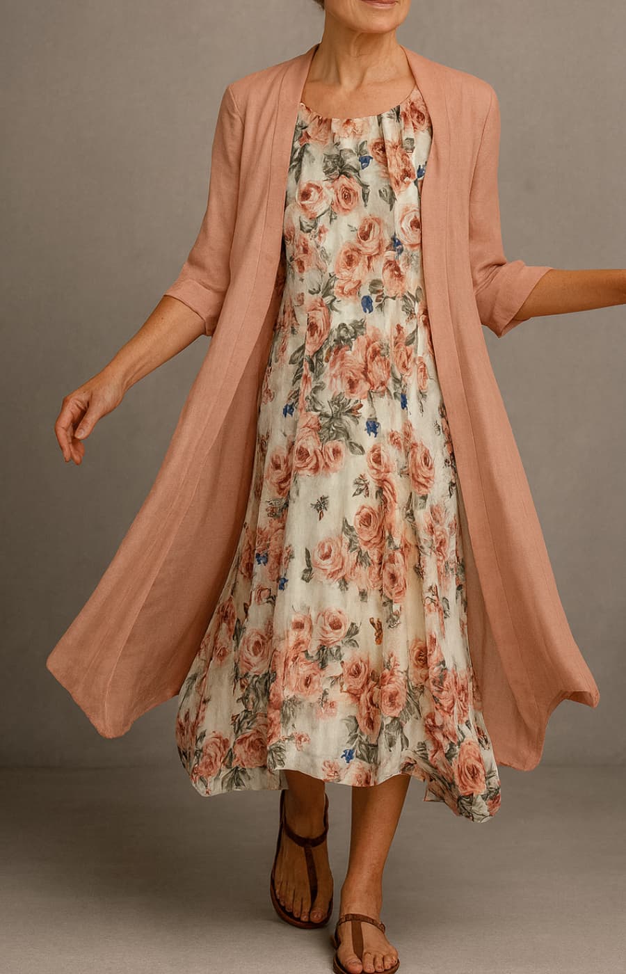 LUNA | VESTIDO LARGO CON CHAL ELEGANTE INCLUIDO