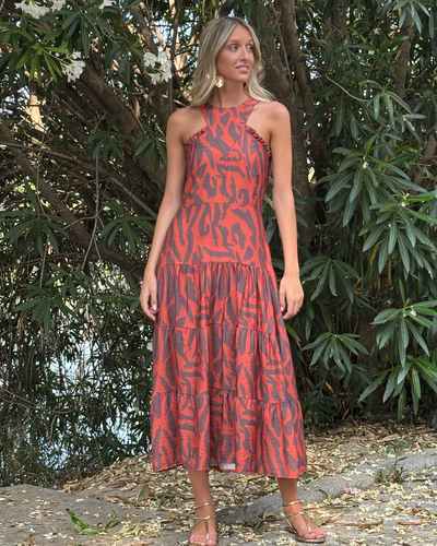 Vestido Cala Dor naranja
