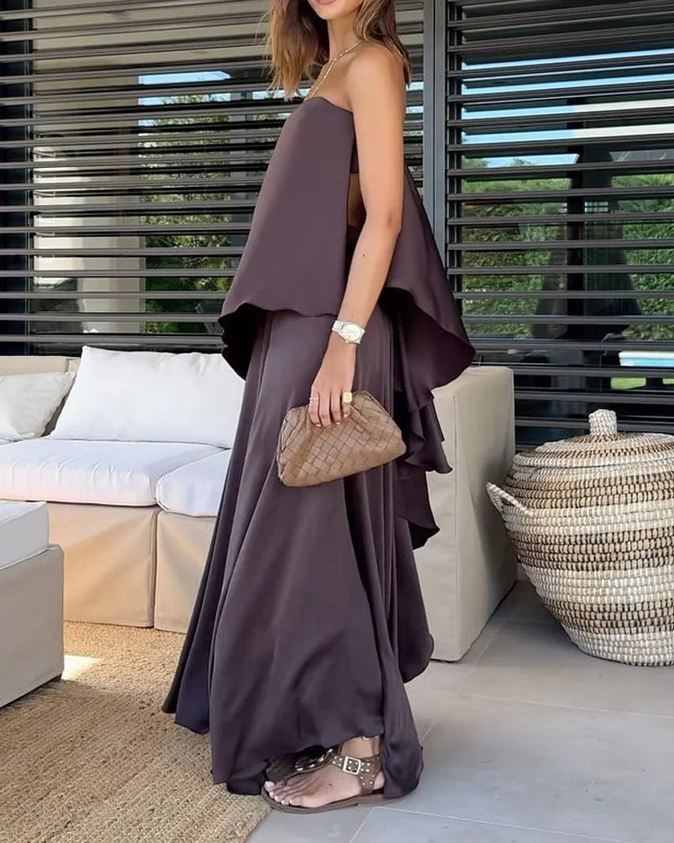 Alishka - Conjunto de Falda de Varias Capas