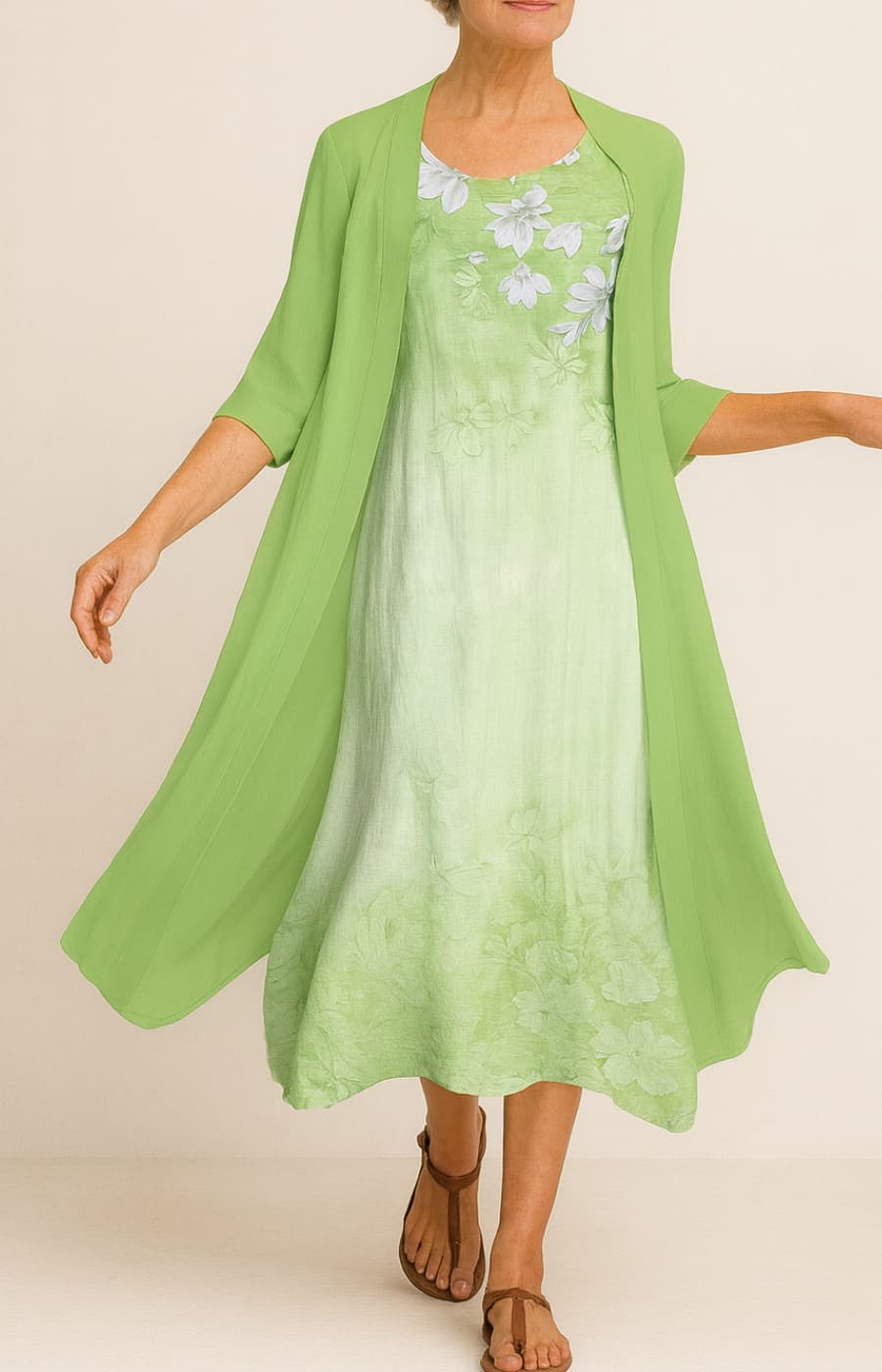 LUNA | VESTIDO LARGO CON CHAL ELEGANTE INCLUIDO