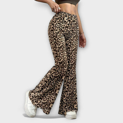 Pantalón Bootcut de Leopardo