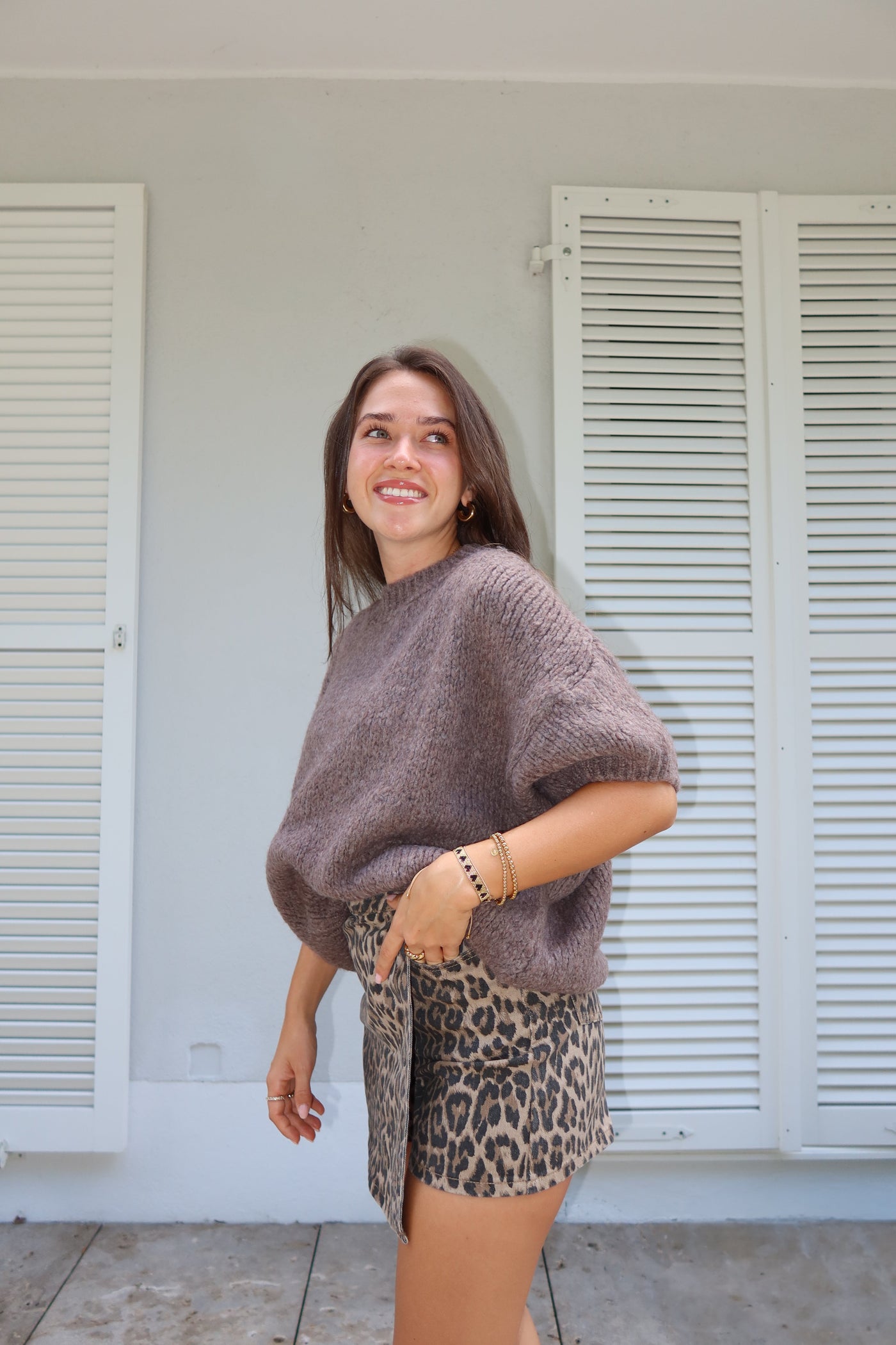 Suéter de manga corta Lian