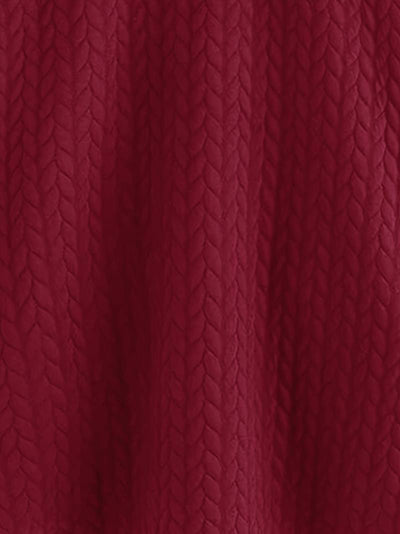 Daleyza - Abrigo de Felpa de Punto con Capucha