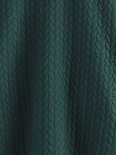 Daleyza - Abrigo de Felpa de Punto con Capucha