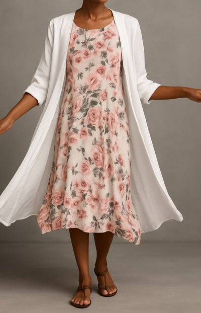 LUNA | VESTIDO LARGO CON CHAL ELEGANTE INCLUIDO