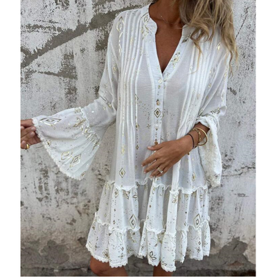 Marieke - Vestido elegante con mangas farol