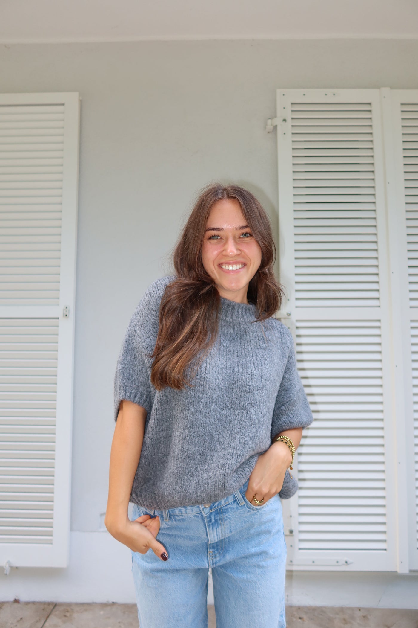 Suéter de manga corta Lian