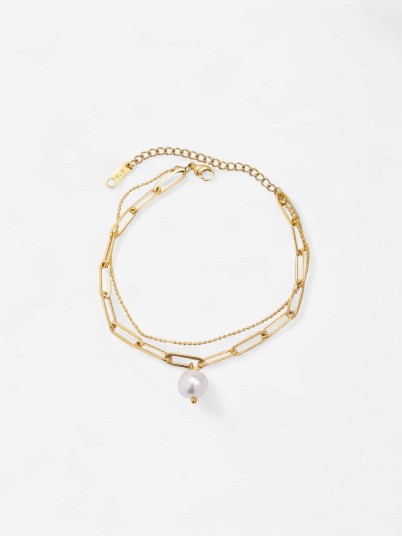 AURORA PEARL | PULSERA CON CADENAS Y EQUILIBRIO INTERIOR