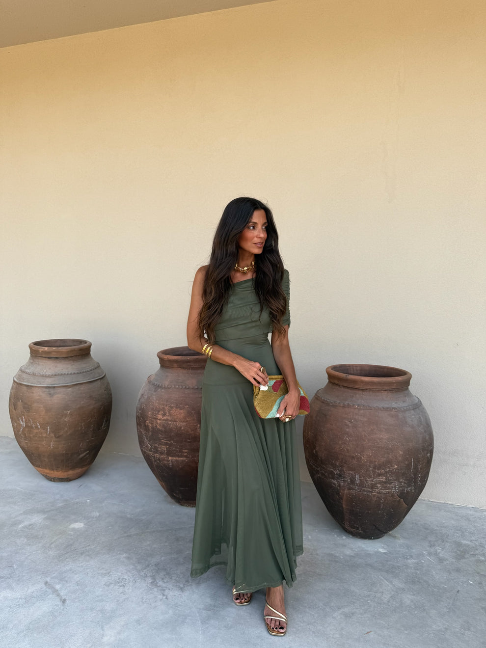 Hera | Verstido asimétrico gasa ligera