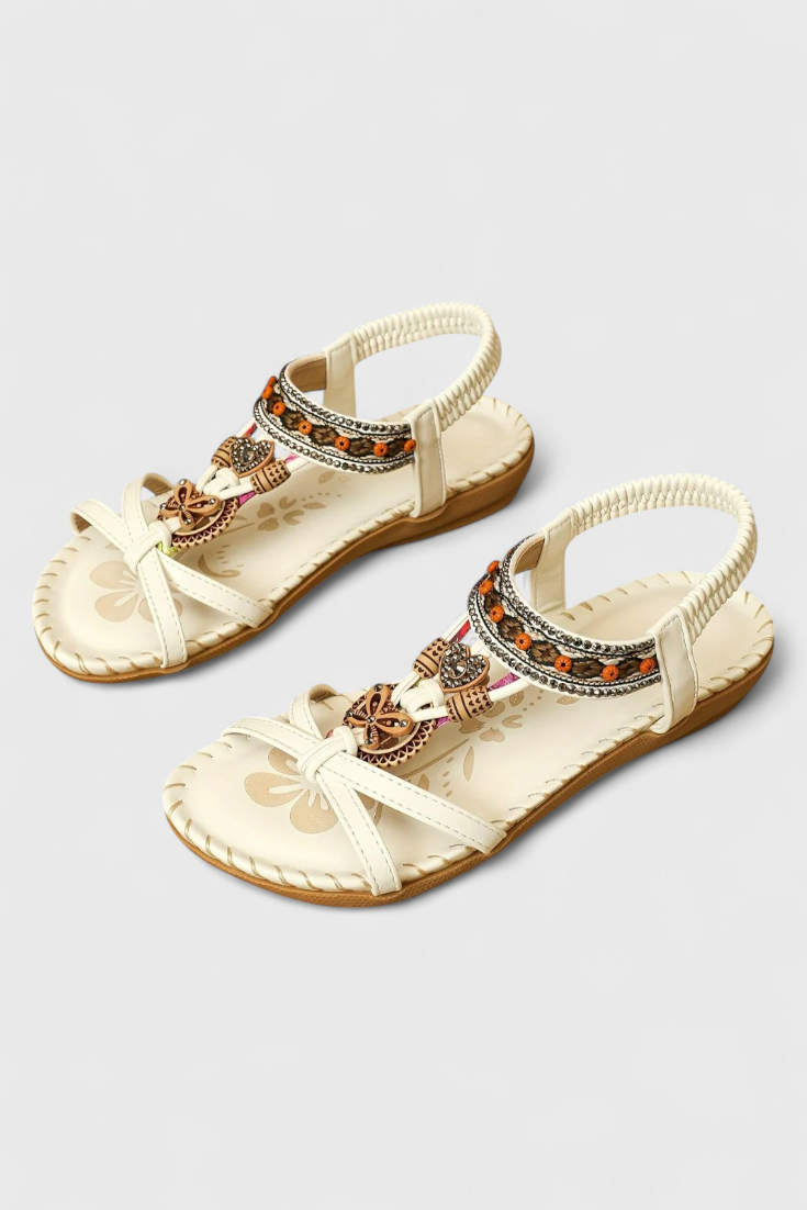 Lera - Sandalias bohemias planas