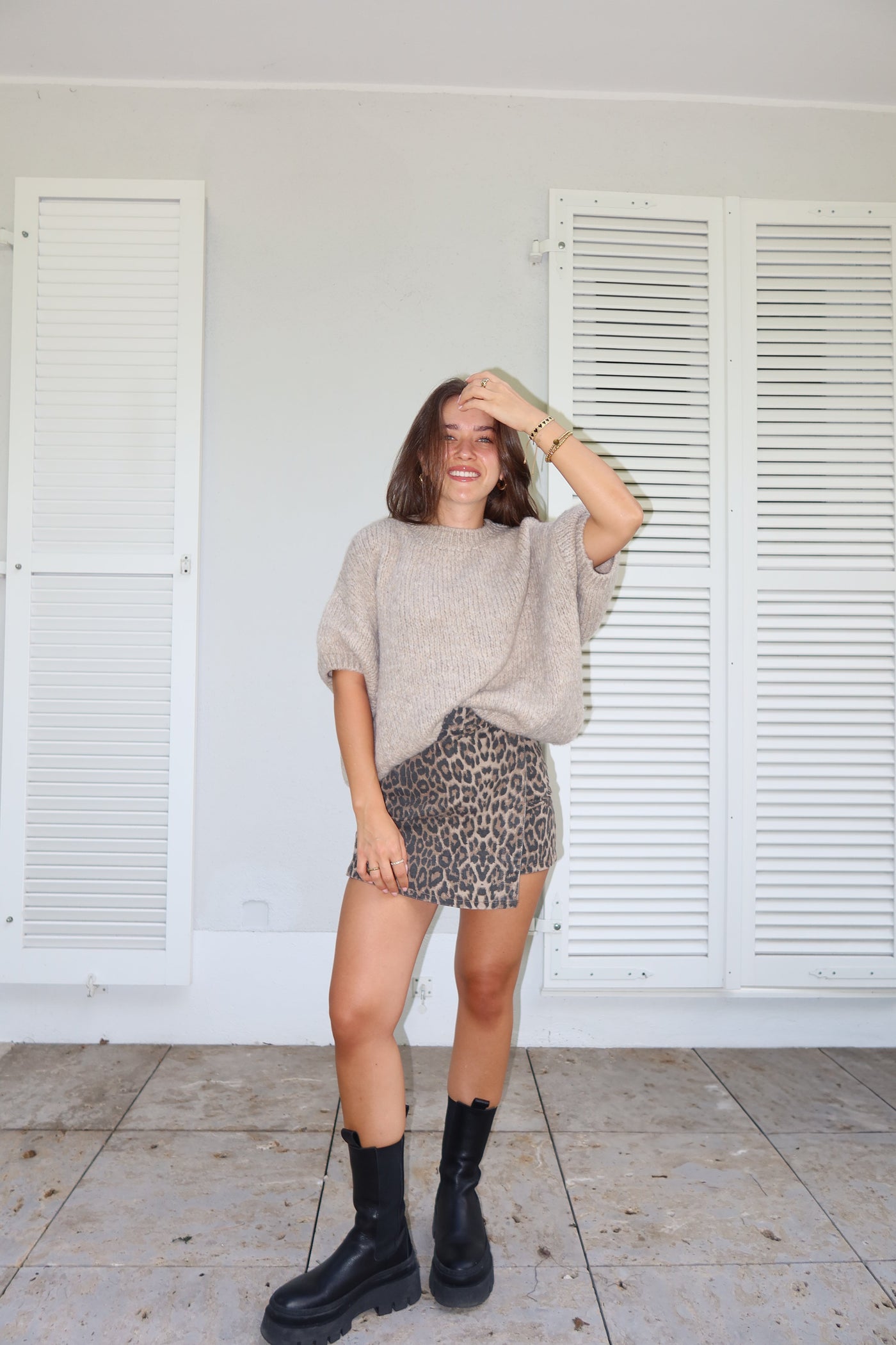 Suéter de manga corta Lian