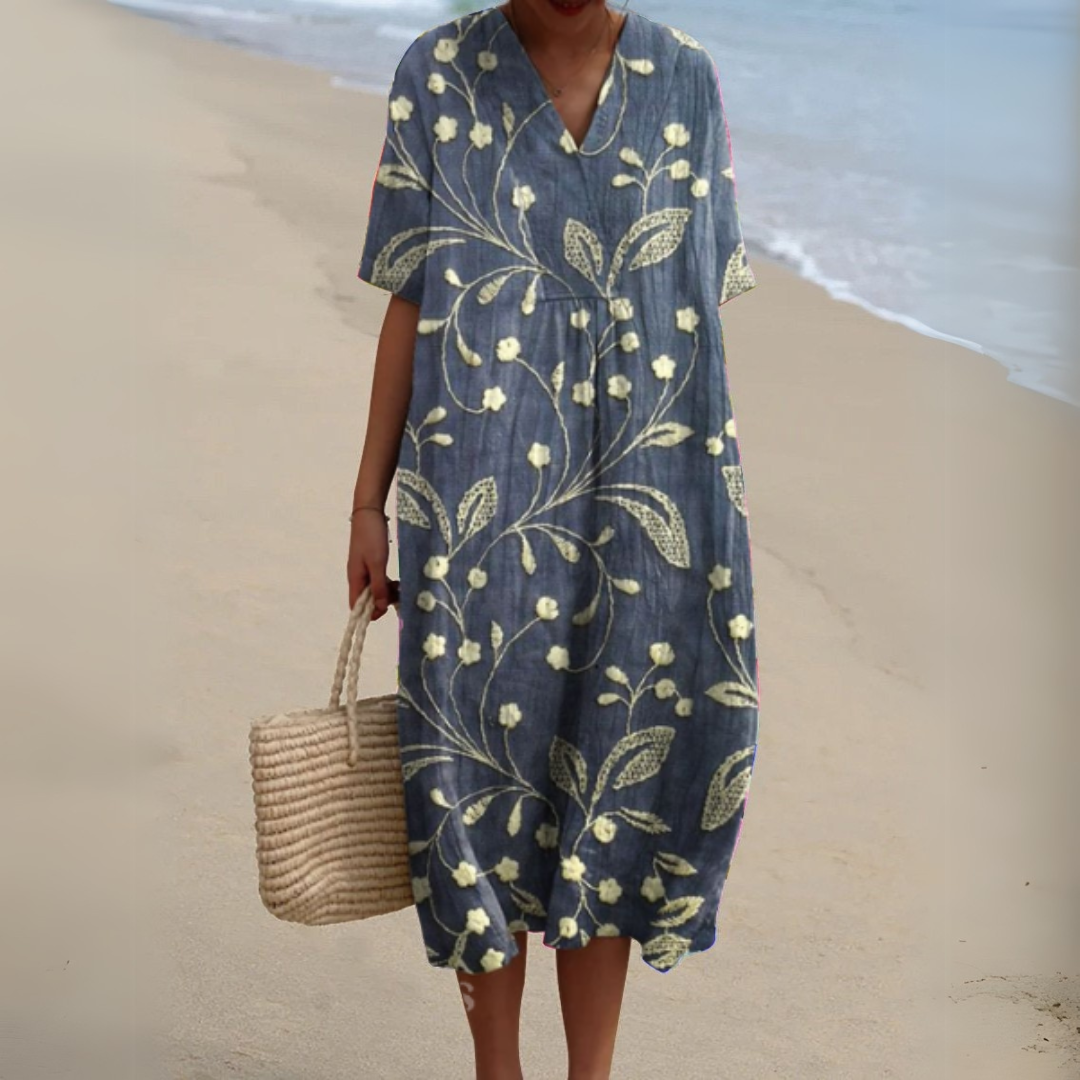 Nathalie - Vestido geométrico elegante