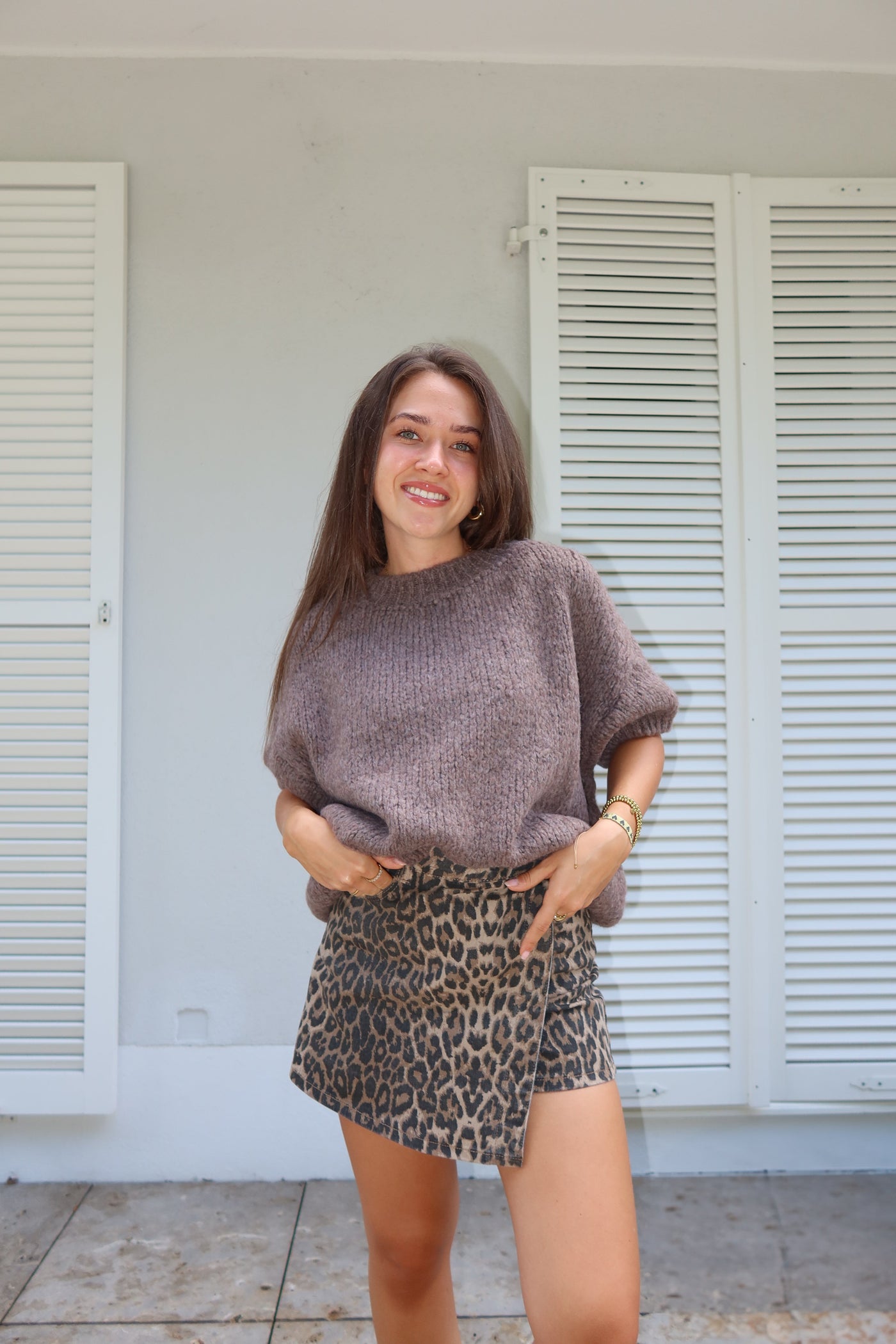 Suéter de manga corta Lian