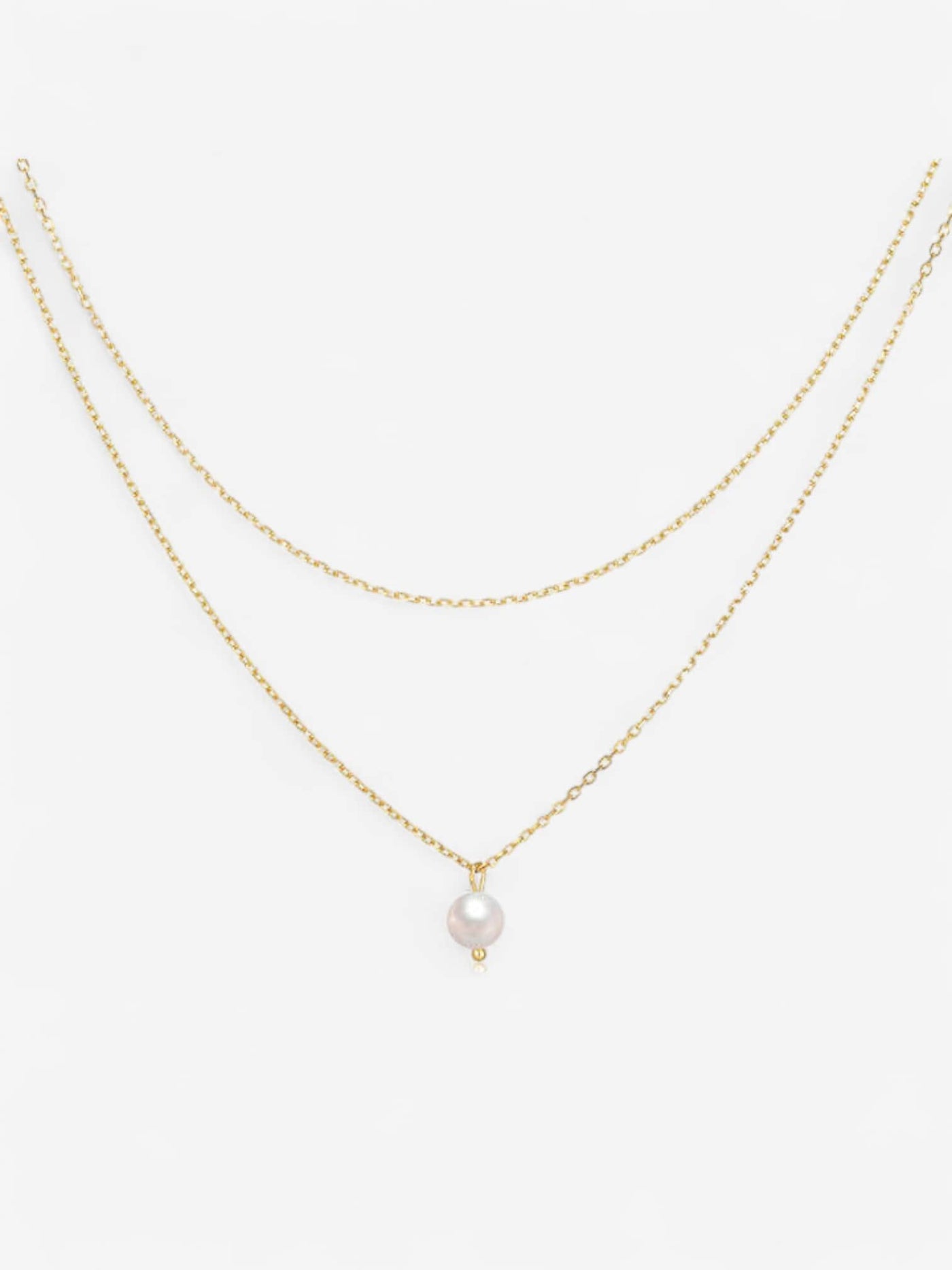 LÉA PEARL | COLLAR EN CAPAS CON PERLA NATURAL