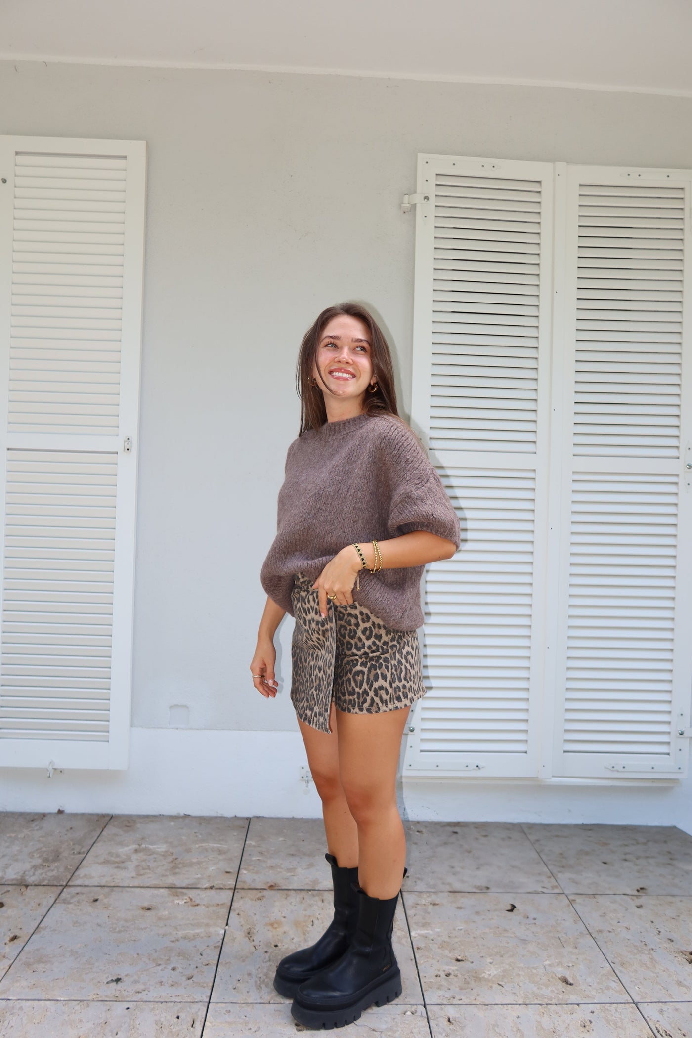 Suéter de manga corta Lian