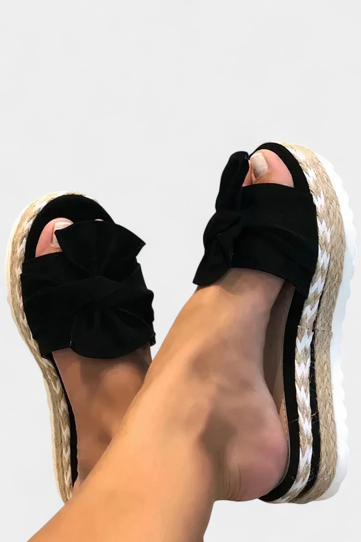 Cveta - Sandalias de Plataforma con Lazo