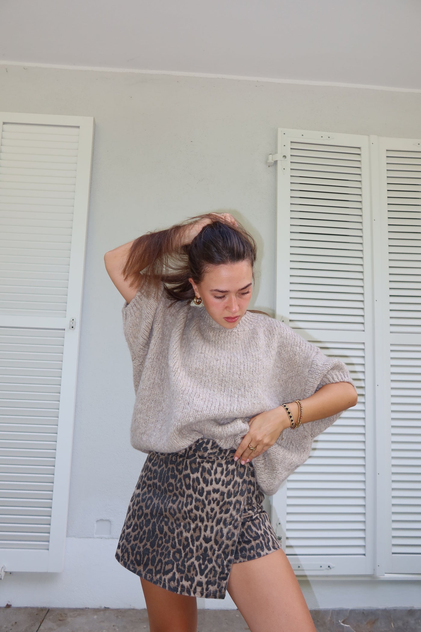 Suéter de manga corta Lian