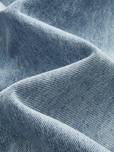 CARMEN | VAQUEROS RECTOS DE TIRO ALTO CON BOTONADURA CRUZADA