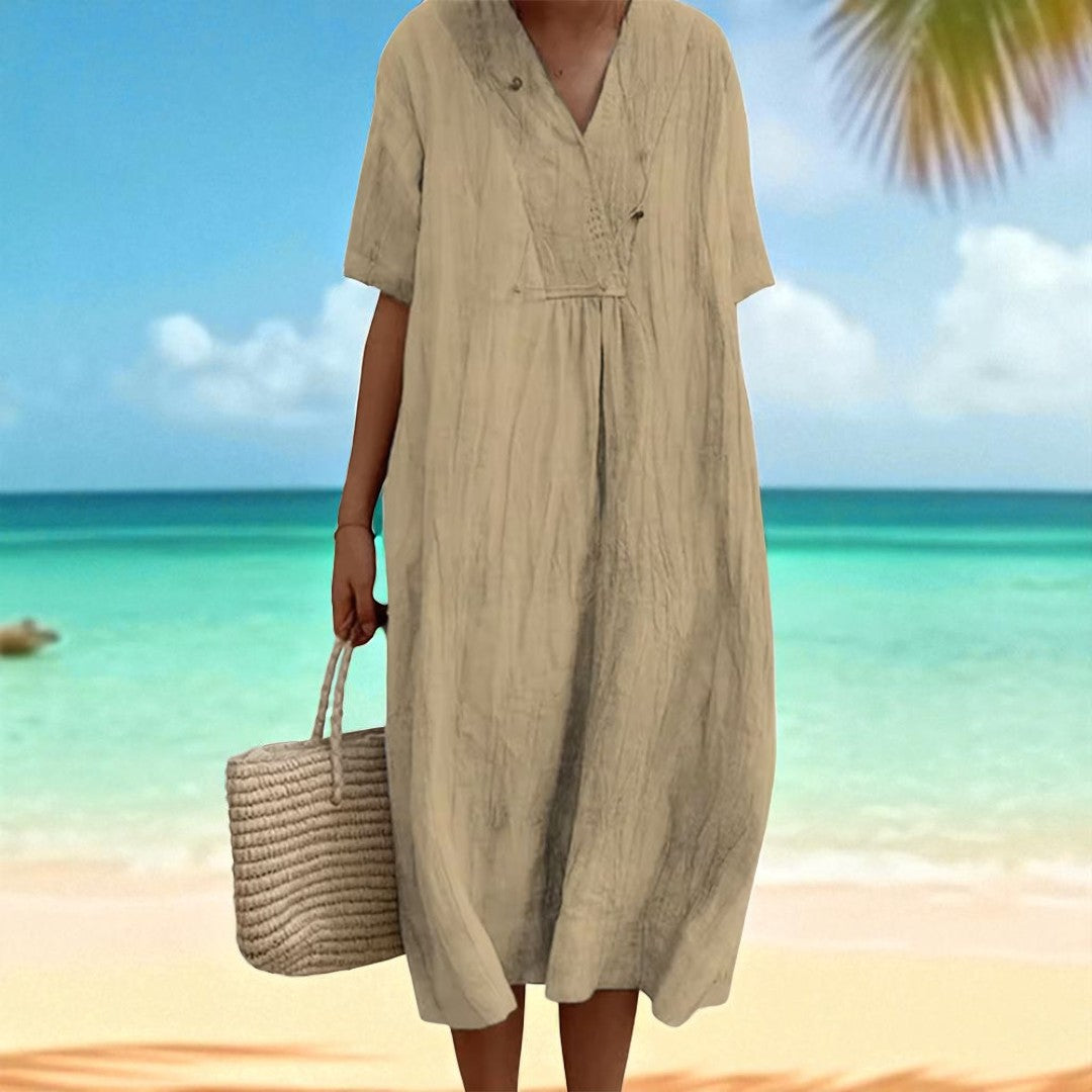 Soraia - Vestido geométrico elegante