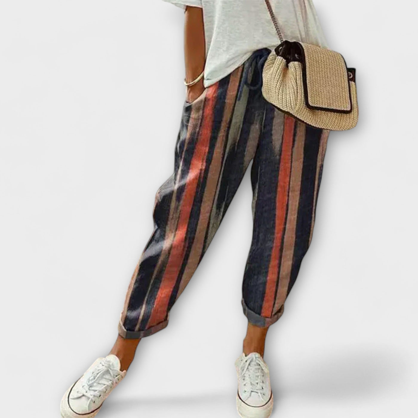 Burga – Pantalón cómodo de algodón y lino