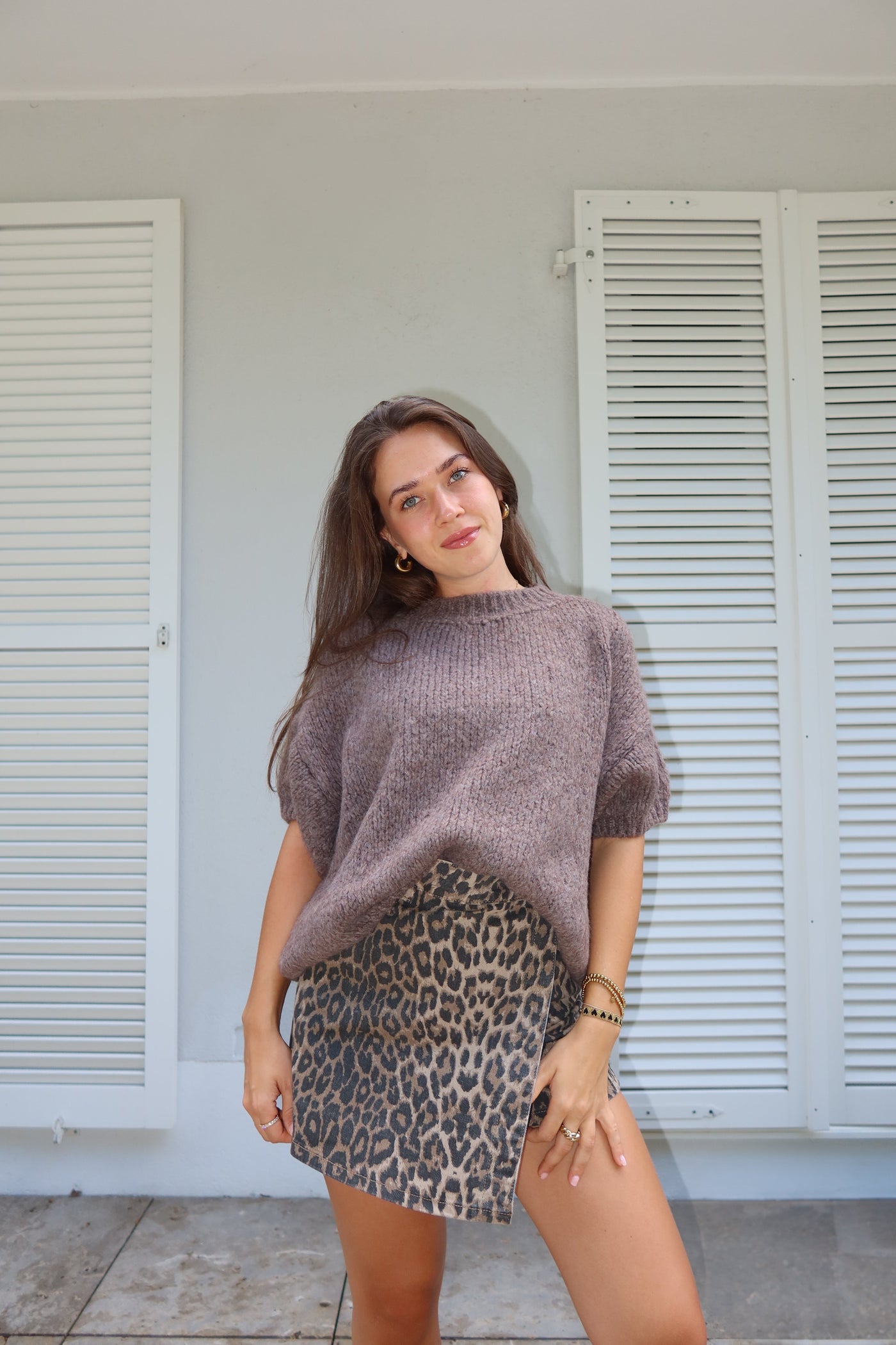 Suéter de manga corta Lian