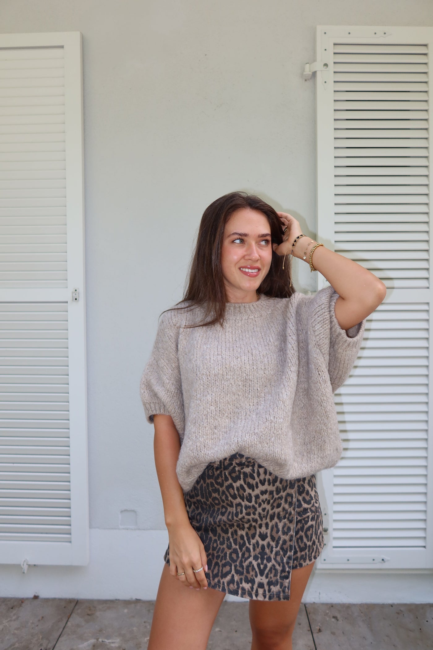 Suéter de manga corta Lian