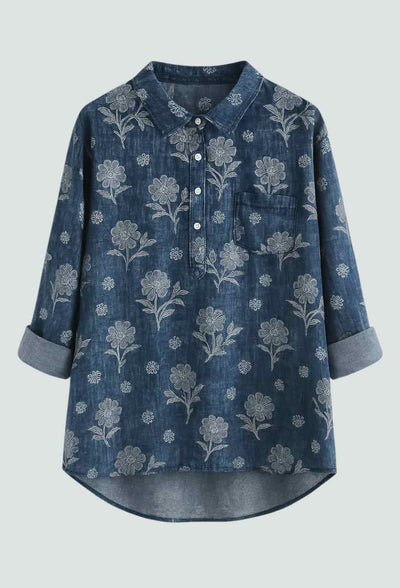 SHIREEN | CAMISA CON VOLANTES ROMÁNTICOS