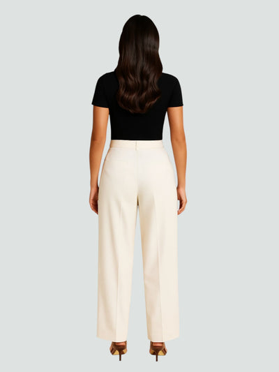 INÉS | PANTALÓN RECTO DE TIRO ALTO