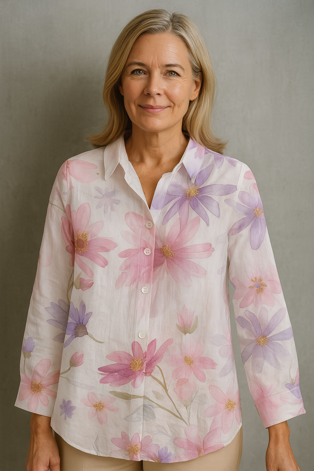 ANNIKA | CAMISA COLORIDA CON TOQUE ARTÍSTICO