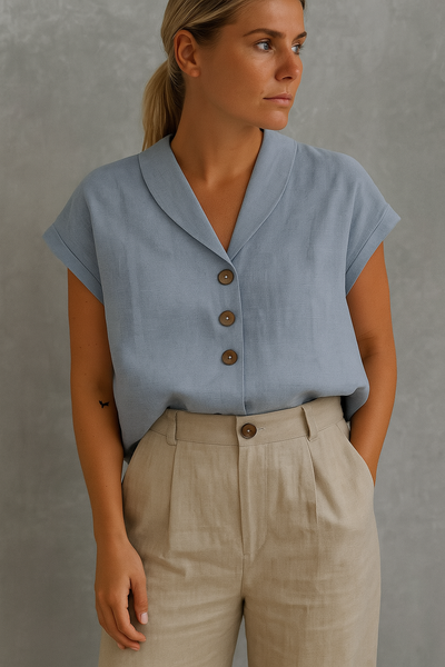 LOIS | BLUSA ELEGANTE CON CORTE CLÁSICO Y DETALLES SUTILES