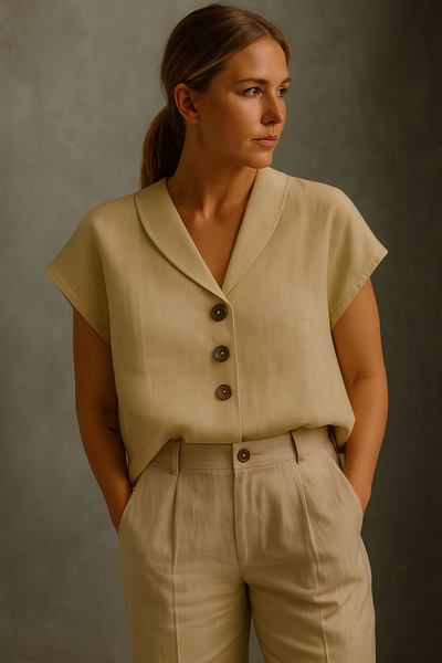 LOIS | BLUSA ELEGANTE CON CORTE CLÁSICO Y DETALLES SUTILES