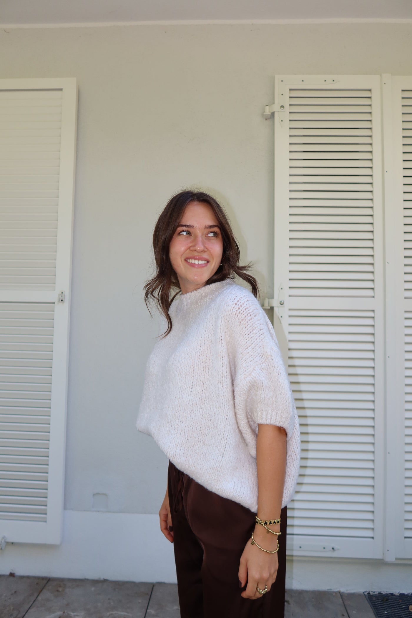 Suéter de manga corta Lian