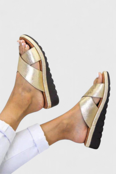 Annelym - Sandalias Ortopédicas con Cuña para Exterior