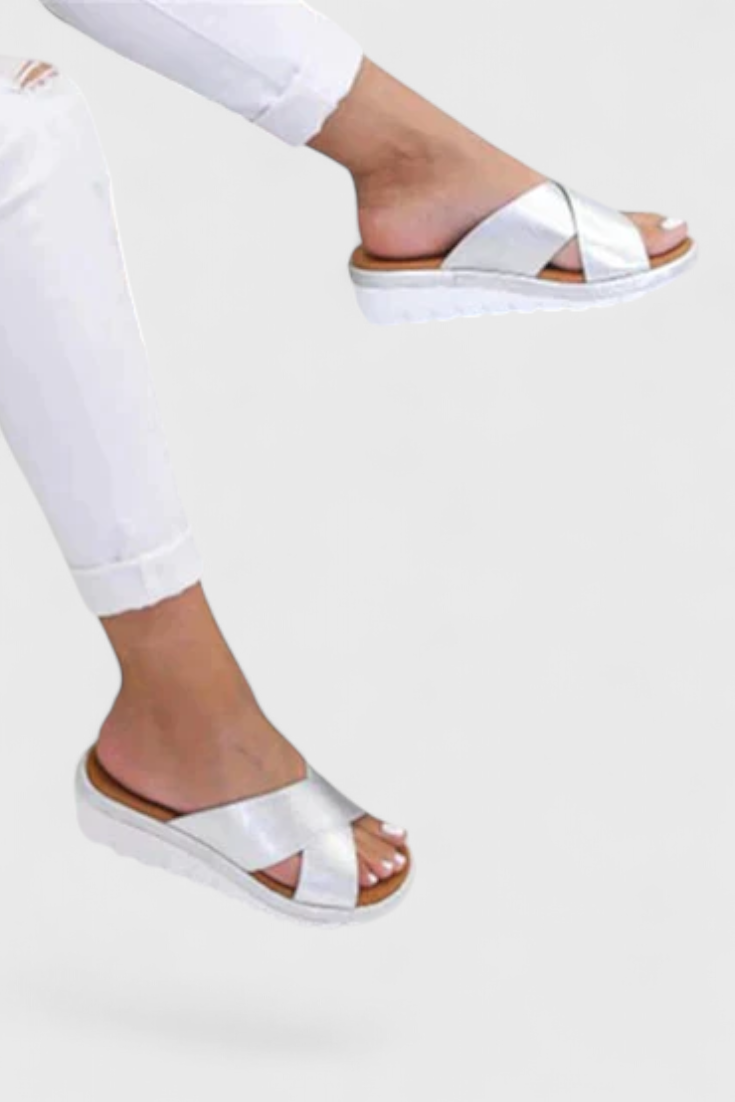 Annelym - Sandalias Ortopédicas con Cuña para Exterior