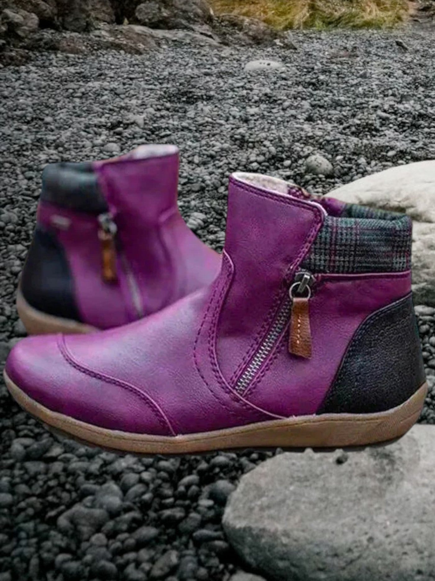 Teresa - Botas impermeables para mujer con cremallera