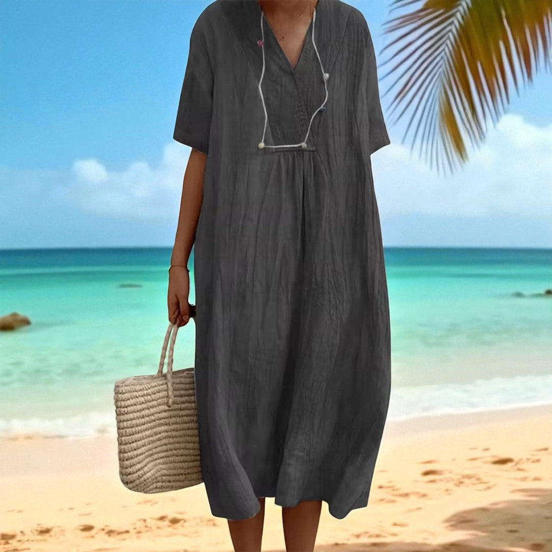 Soraia - Vestido geométrico elegante