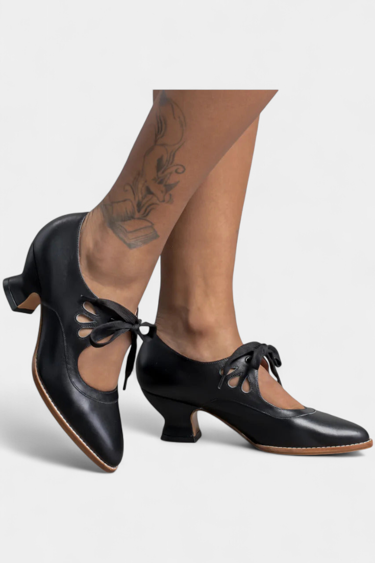 Britt - Tacones Ortopédicos de Cuero