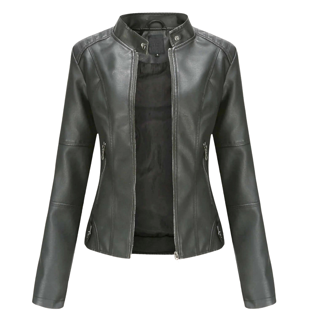 Violeta - Chaqueta de Cuero Elegante para Mujeres