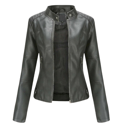 Violeta - Chaqueta de Cuero Elegante para Mujeres