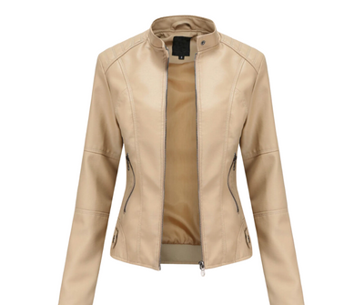 Violeta - Chaqueta de Cuero Elegante para Mujeres