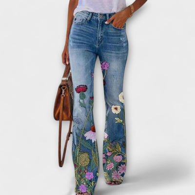 Pantalón con flores