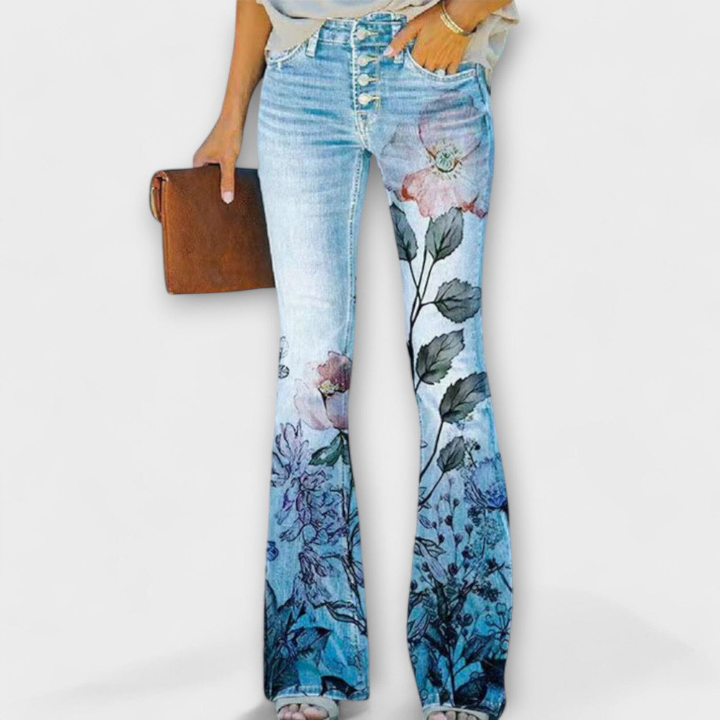 Pantalón con flores